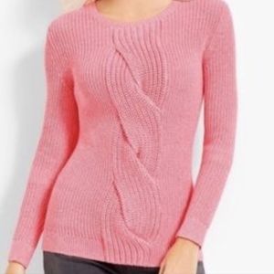 Talbots XL Pink Chunky Sweater